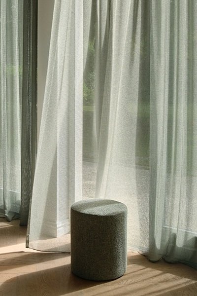 Zonwerende gordijnen met Kvadrat stof, VEROSOL gordijnen